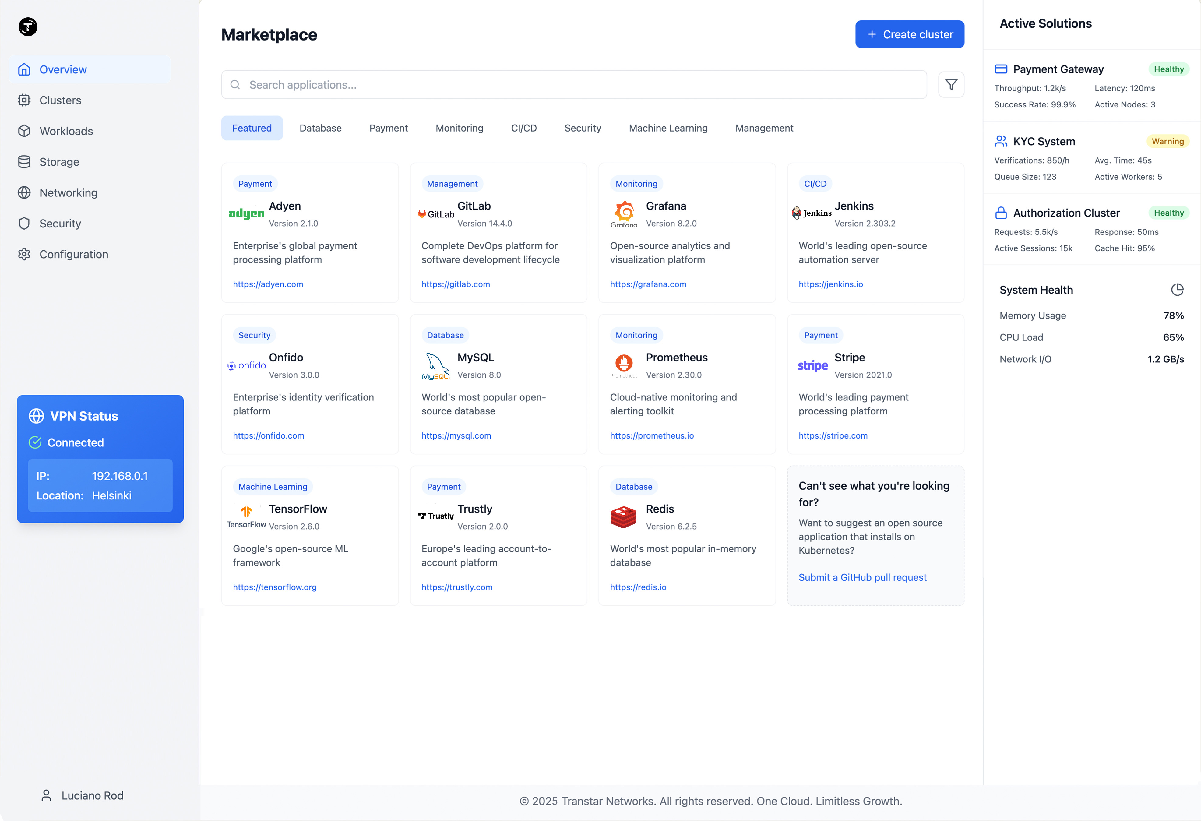 Transtar marketplace